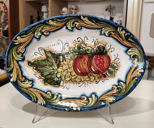 Piatto ovale ceramica di - in,