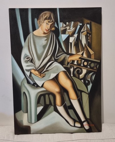 Tamara lempicka handmade oil - tamara,
