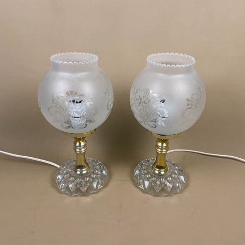 Pair vintage art deco globe - pair,