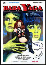 BABA YAGA MANIFESTO CARROLL BAKER CREPAX VALENTINA IAIA ART 1973 MOVIE POSTER 4F