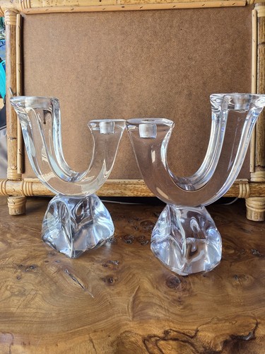 Bougeoirs cristal daum - bougeoirs,