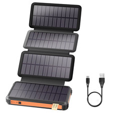 Solar Power Bank, SenDeluz 26800mAh Caricatore solare Power Bank