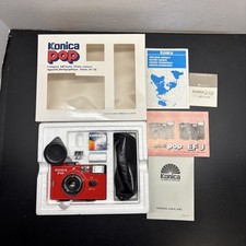 Konica Pop Compact Red Camera