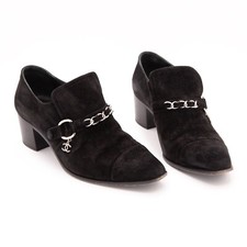CHANEL mocassino nero con