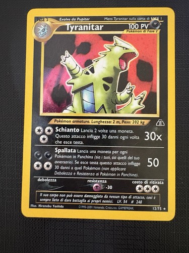 Carta pokemon tyranitar holo - carta,