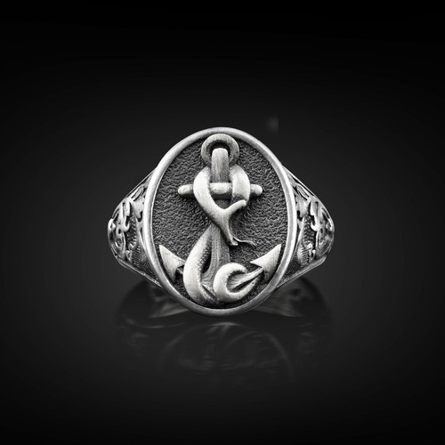 Anello uomo argento - anello,