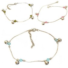 Cavigliera  da donna braccialetto caviglia argento con sonagli campanelle mare