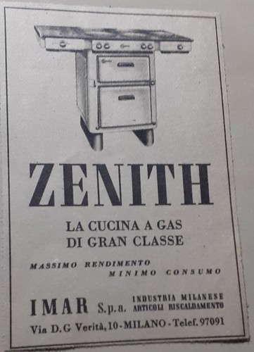 Pubblicità epoca zenith la - pubblicità, d'epoca