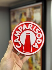 Targa Decorativa CAMPARI SODA 3D logo Gadget scrivania esposizione