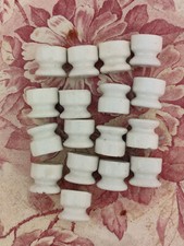 SERIE 17 VECCHI ISOLATORI  ELETTRICI PORCELLANA VINTAGE  25x20