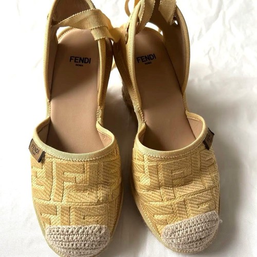 Fendi espadrillas tessuto tela