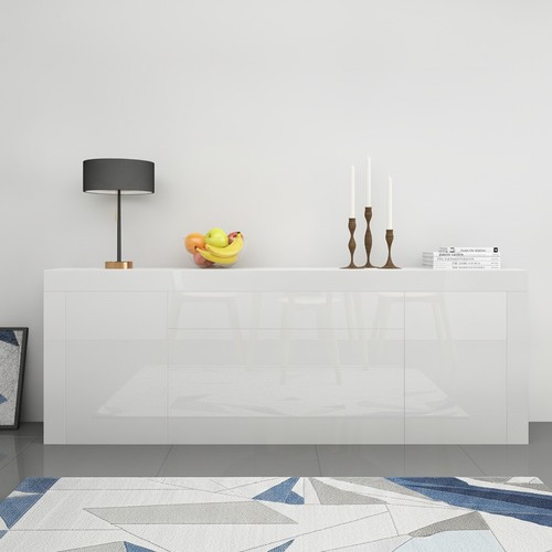 Credenza moderna bianca - 200, cm