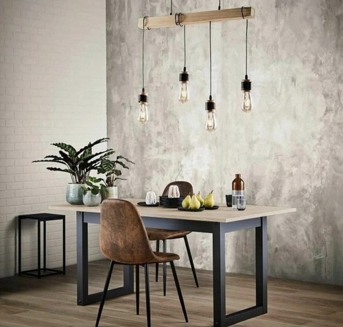 Legno luce sospensione - luce, a
