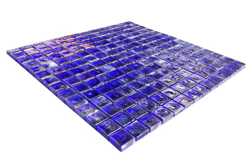 Piastrella 12x12 vetro - 12x12, blu