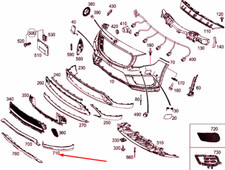 Guarnizione destra paraurti
