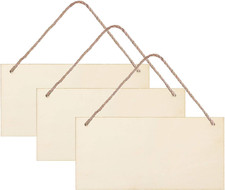 3pcs Unfinished Wood Sign