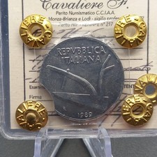 10 Lire 1989 Periziata Con