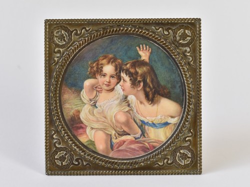 Quadro miniatura stile liberty