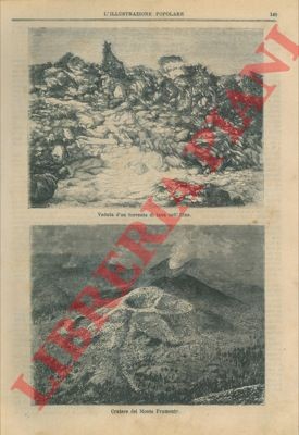 Veduta torrente di lava - veduta, d'un
