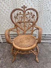 Sedia in rattan testa di