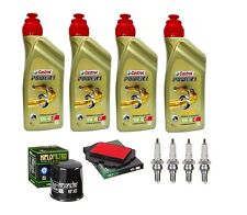 KIT Honda CBR 600 F Hurricane 1991/1994 Castrol 10W40 filtro olio aria candele