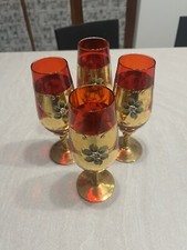 set 4 bicchieri tre fuochi di