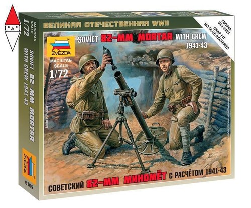 Zvezda soviet 82 mm - 1/72,