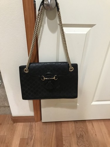 Gucci black guccissima - gucci,