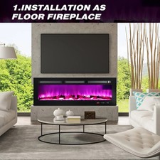 Camino LED Media Parete Fuoco