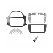 Kit montaggio autoradio 2 DIN FIAT PUNTO EVO con supporti montaggio nero lucido 