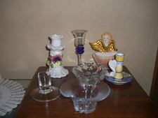 STOCK SEI PORTA CANDELA + UNA PICCOLA ACQUASANTIERA