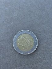 Moneta da 2 euro 2000. Finlandia fiori di lampone, errore di conio. Rara