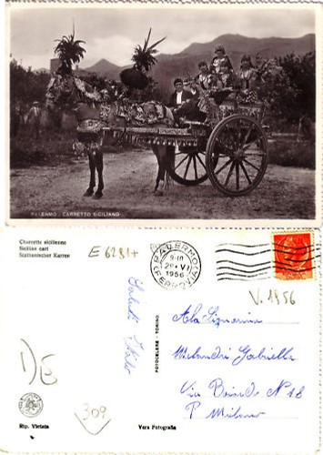 Cartolina epoca palermo - cartolina,