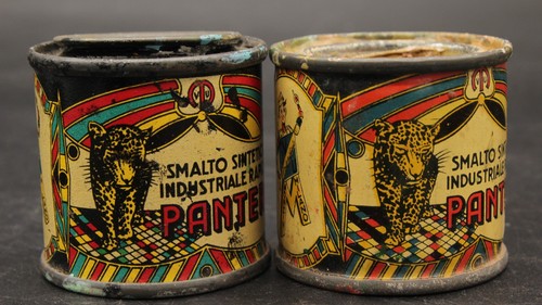 Antico lotto scatole latta - antico,