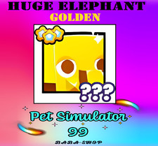 ELEFANTE ENORME DORATO - 100%