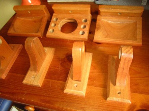 Set bagno legno vintage - set,