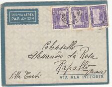 POSTA AEREA VIAGGIATA 1936 ANNULLO BULO BURTI a RAPALLO SOMALIA 3 PEZZZI  C.50 