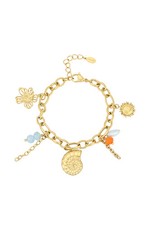 bracciale sole dorato