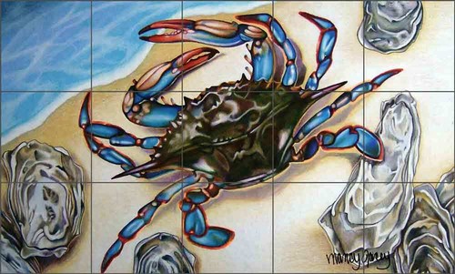 Piastrella granchio blu