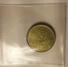 ITALIA 20 LIRE FOGLIA DI