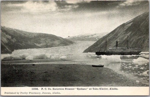 Cartolina epoca ghiacciaio - d'epoca,