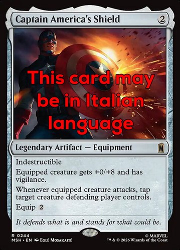 Mtg captain america - captain, shield