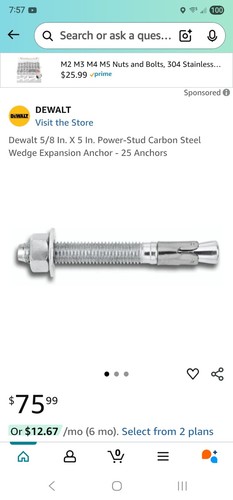 Dewalt x 5 - 5/8”, 5”
