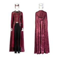 Lotto Costume Strega Scarlatta Wanda Django Maximoff Cosplay Outfit Donna Halloween