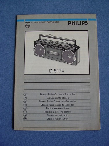 Philips stereo radio cassette - philips,