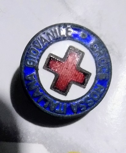 Vecchia spilla croce rossa - vecchia,