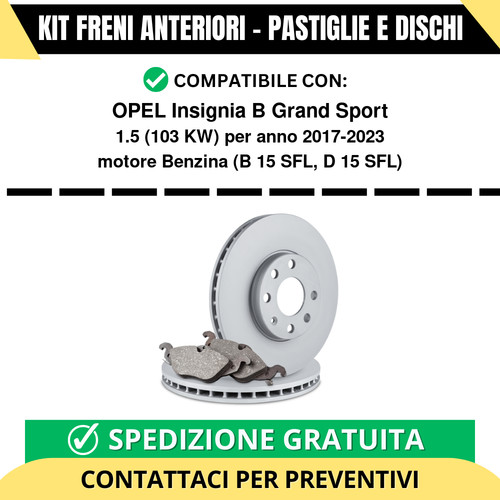 Kit freni anteriori pastiglie - freni,