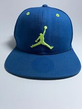 Air Jordan Jumpman Snapback Cappello Originale Come Nuovo Blu e Verde