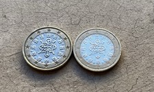 Due monete euro - due, 1