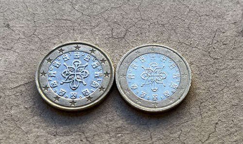 Due monete euro - monete, 1